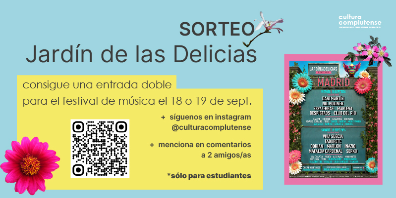 Participa en el sorteo y gana dos entradas para el Festival Jardín de las Delicias